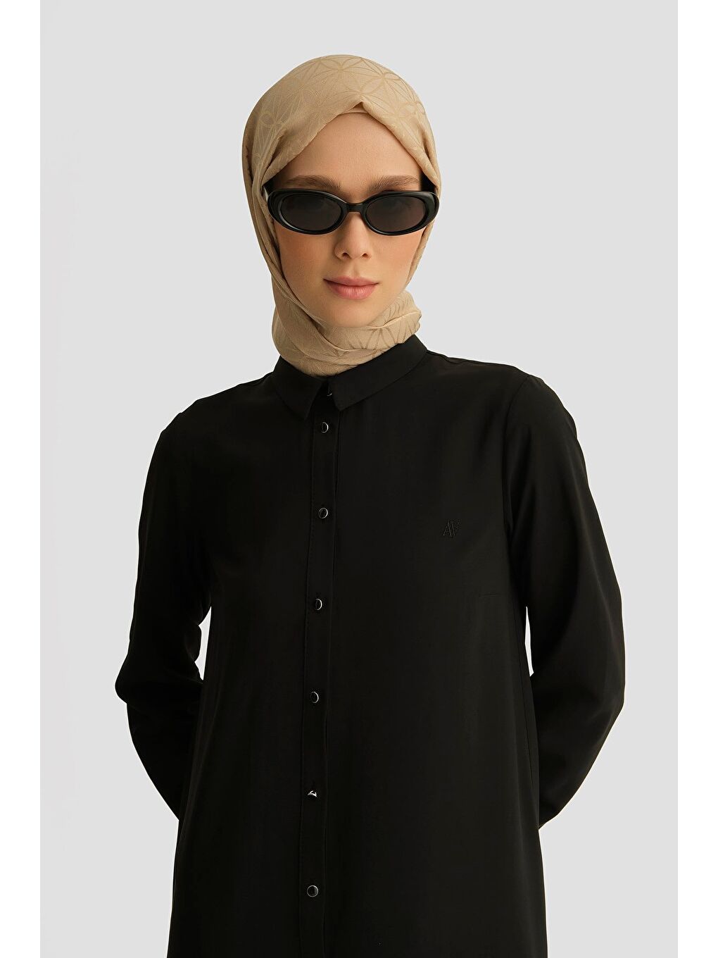 A Logolu Tunik Siyah-2