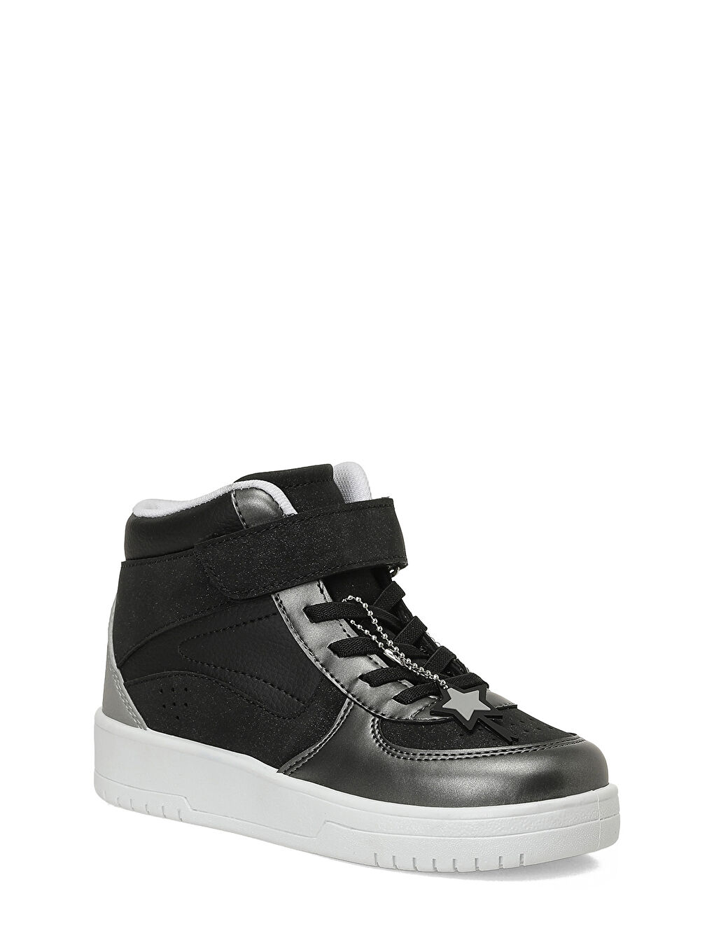 ANNES F 5PR Siyah Kız Çocuk High Sneaker-1