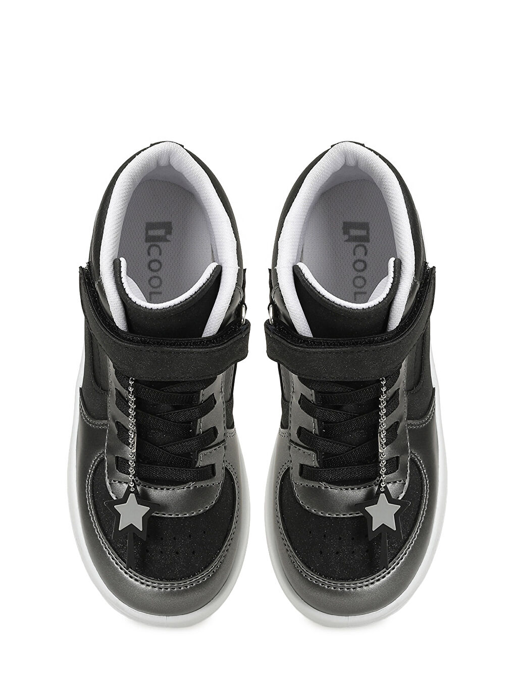 ANNES F 5PR Siyah Kız Çocuk High Sneaker-3