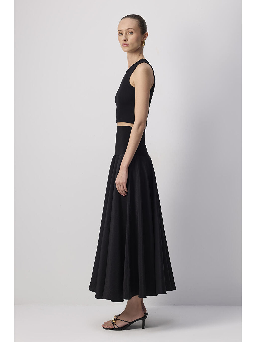 Siyah Korset Kupra Etek-3