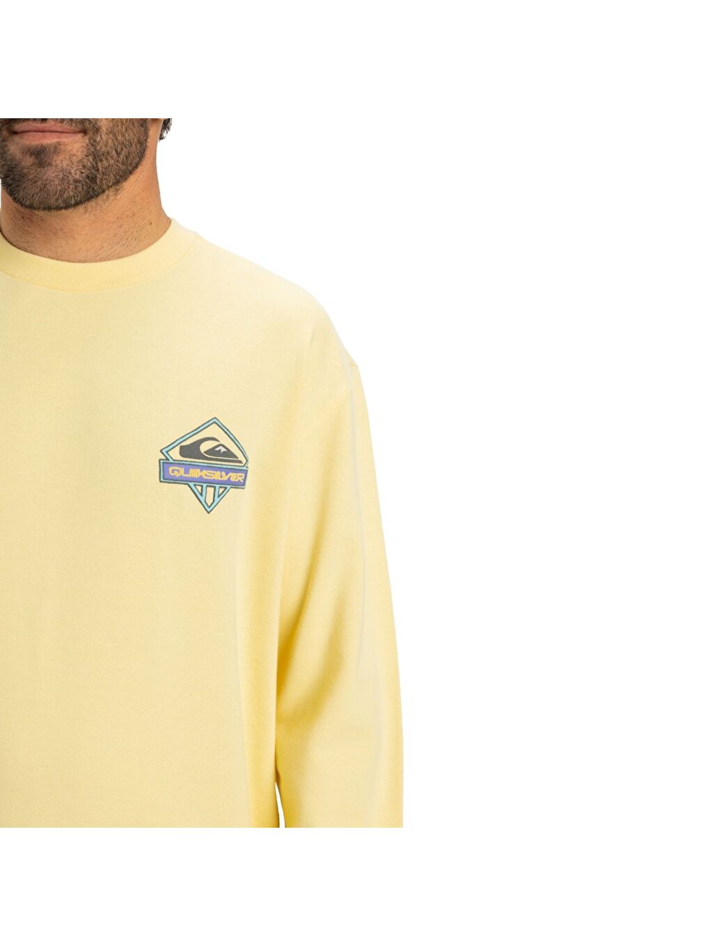 Spin Cycle Crew Erkek Sarı Sweatshirt-2