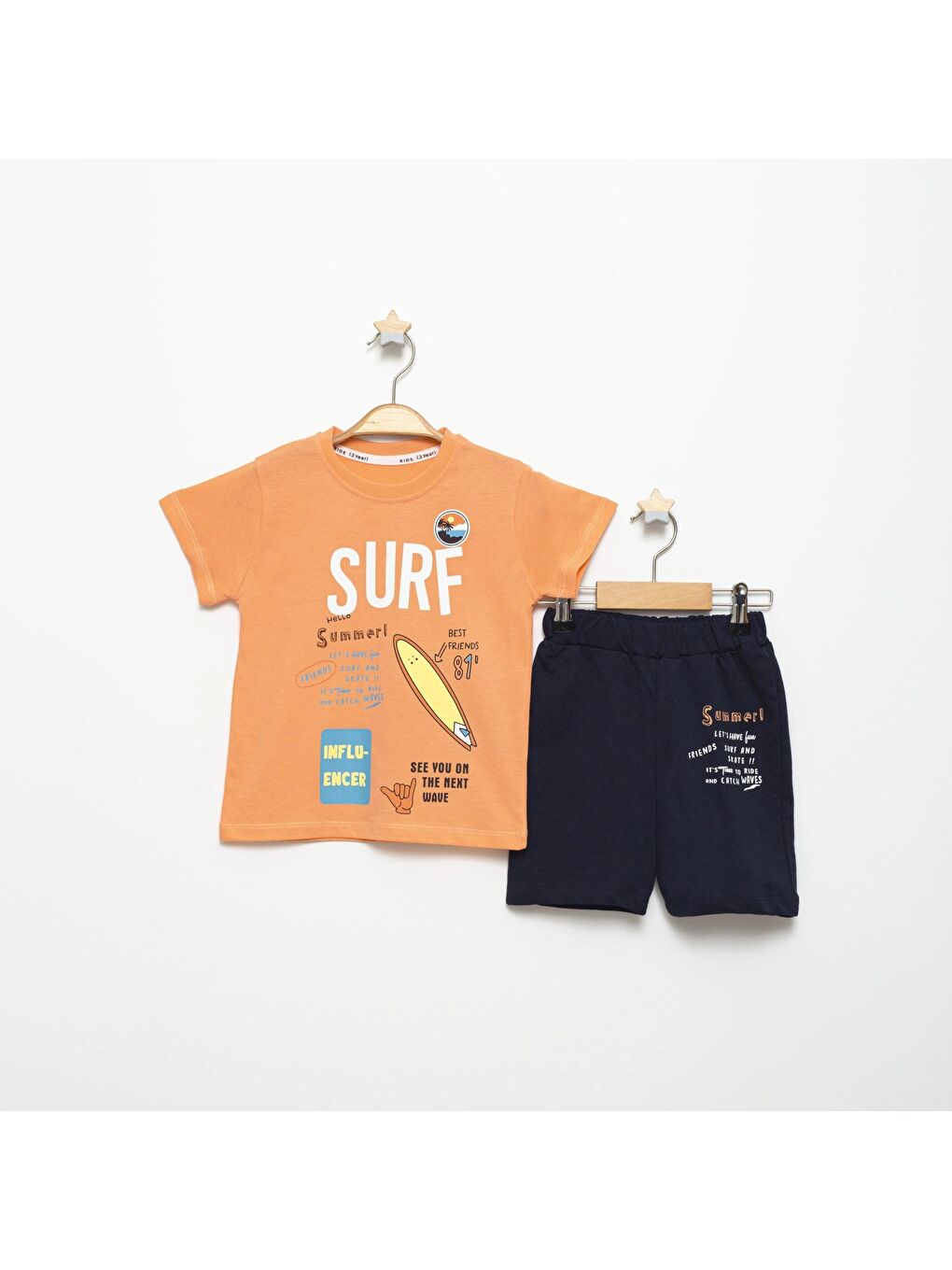 Myhanne Hardal Sarı Surf Summer Baskılı Takım 15218