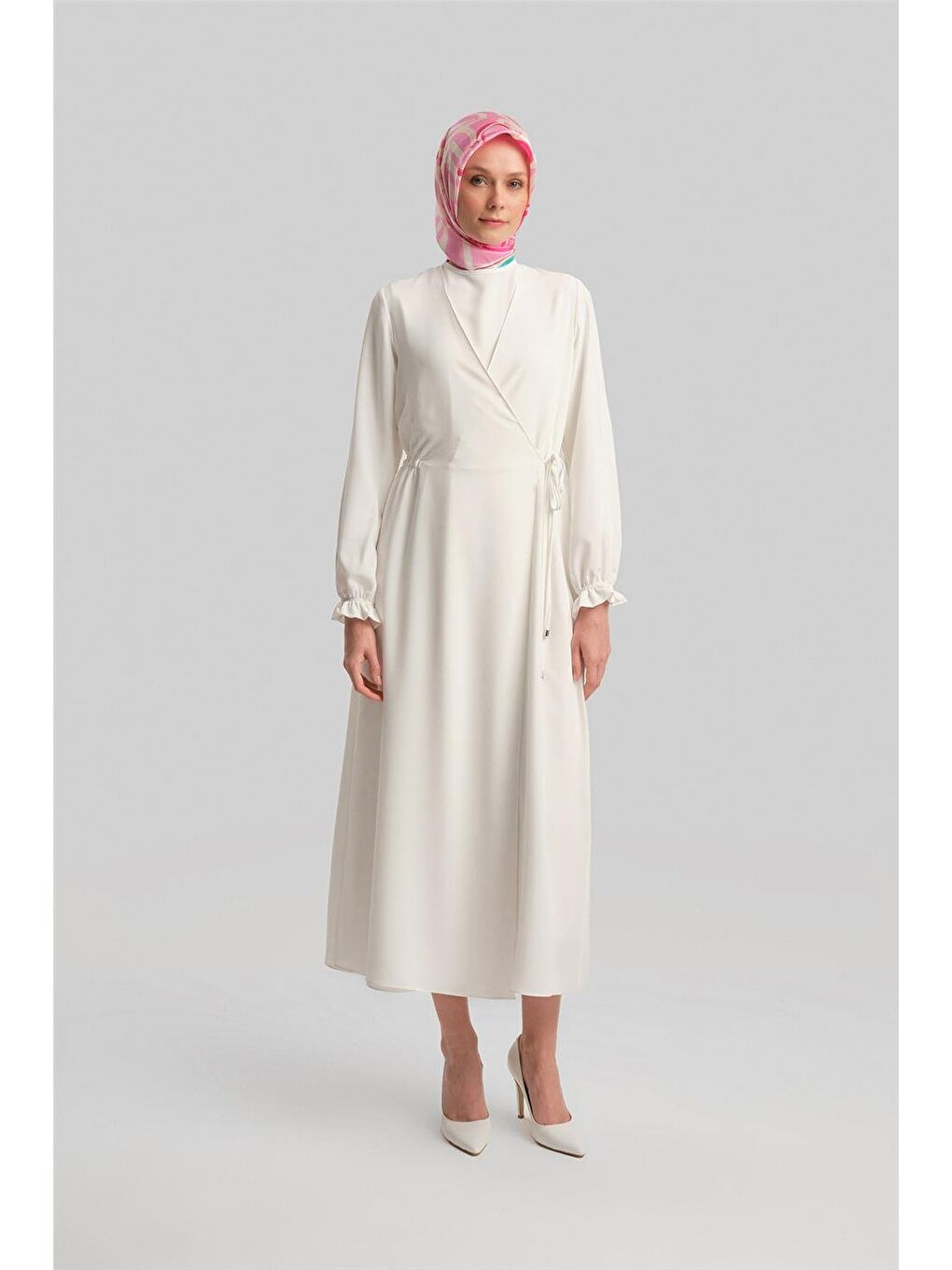Anvelop Elbise Ort9230 Ekru-1