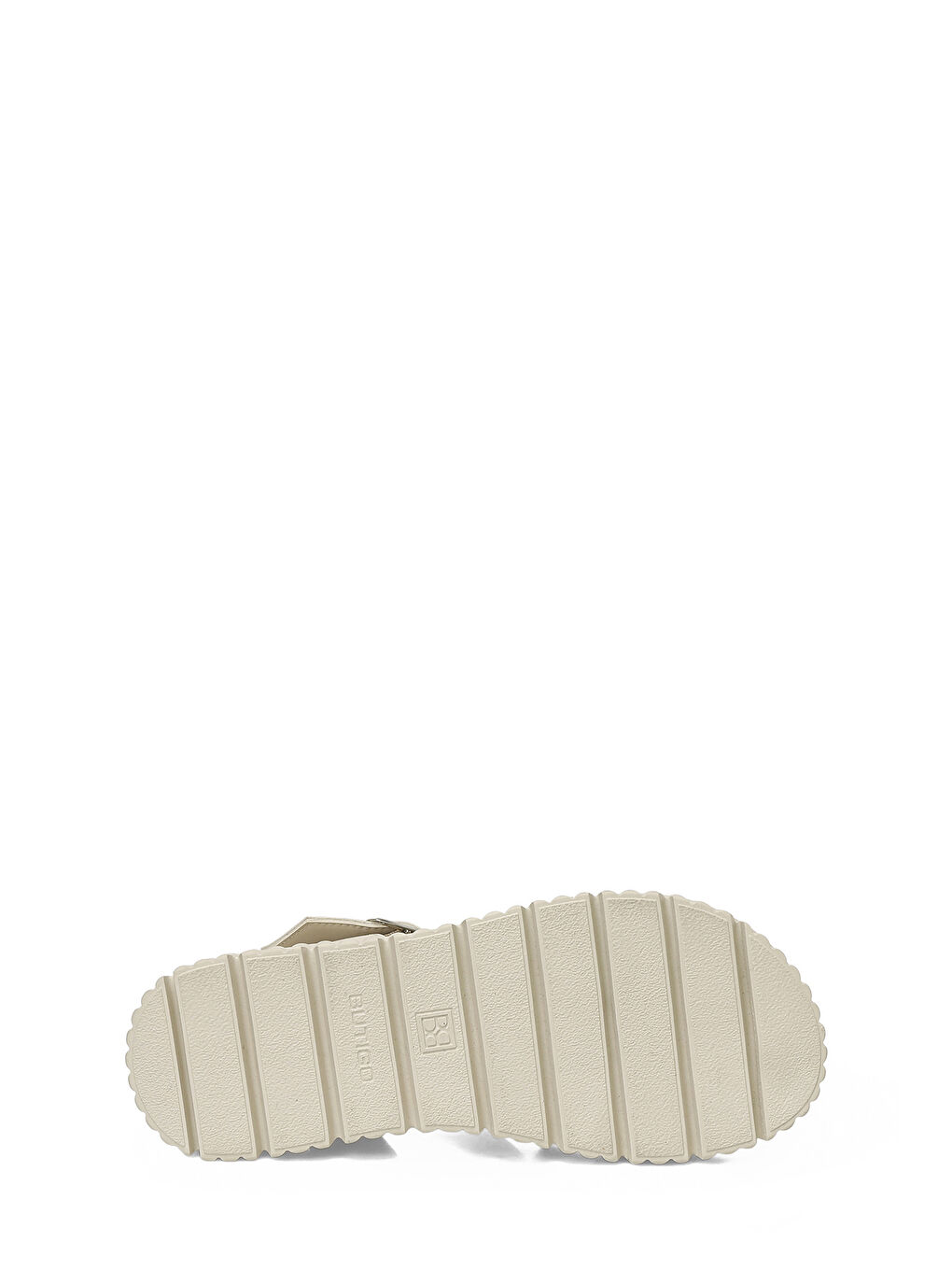 26S-358 6FX Bej Kadın Kalın Taban Sandalet-5