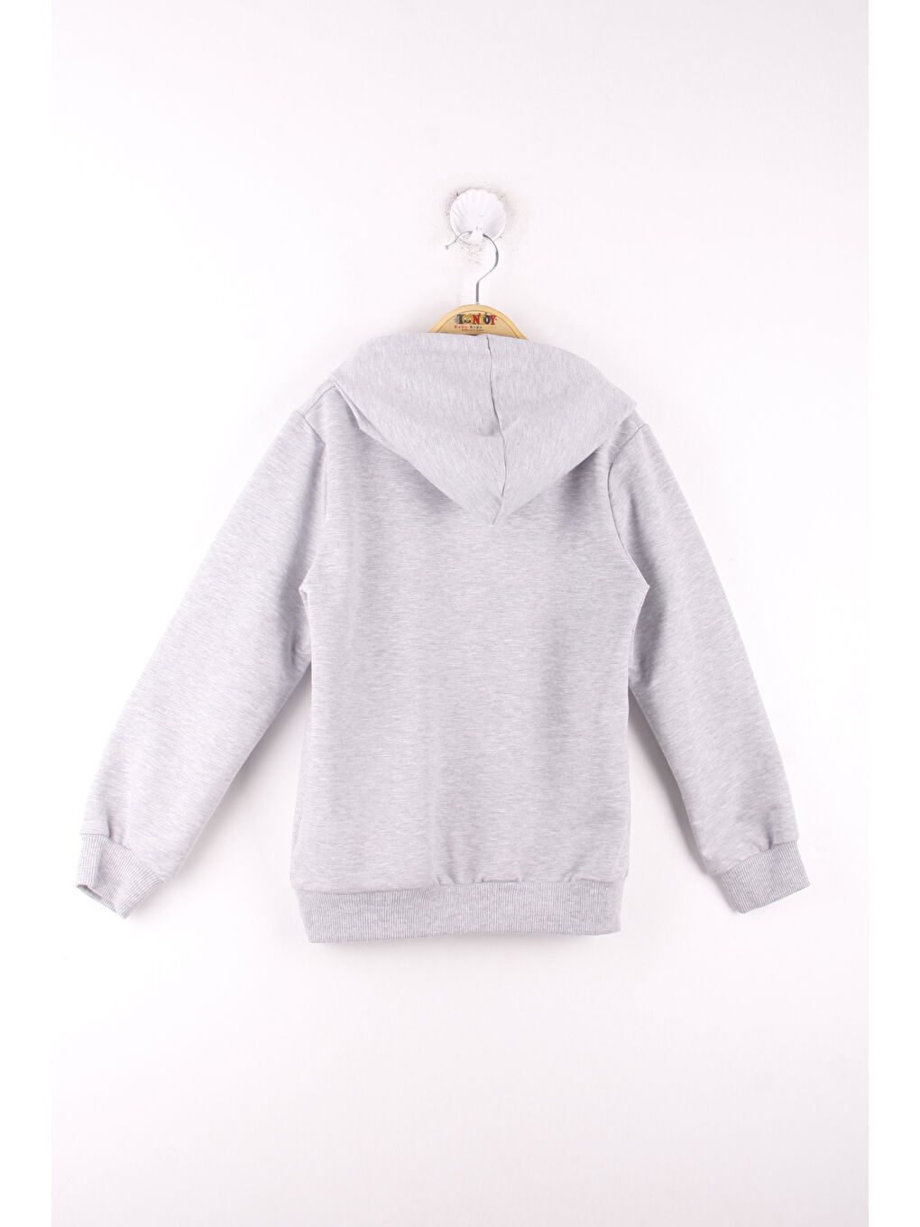 Gri Erkek Çocuk La Casa Baskılı Sweatshirt-1