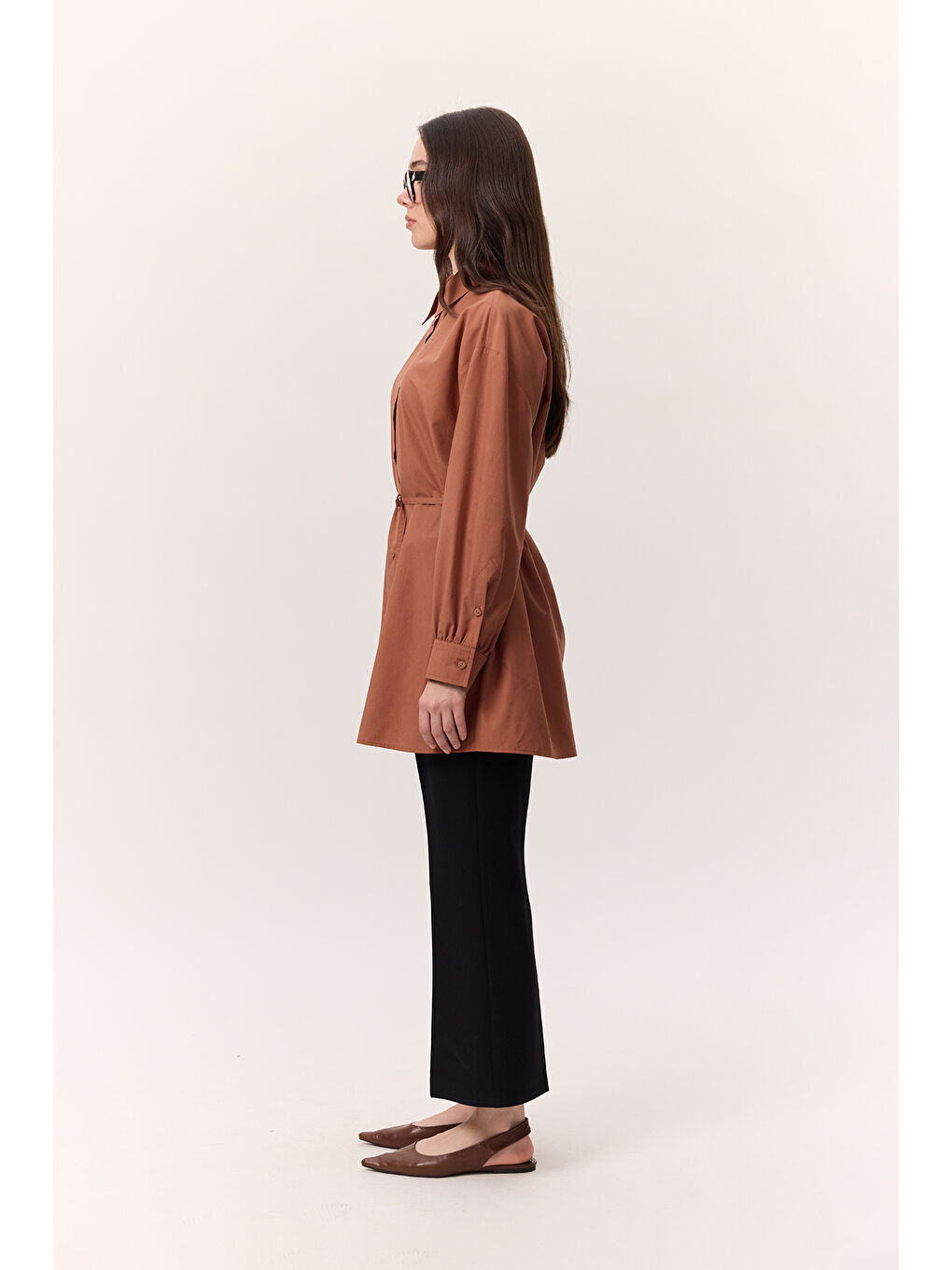 Kemer Detaylı Tunik Turuncu-3