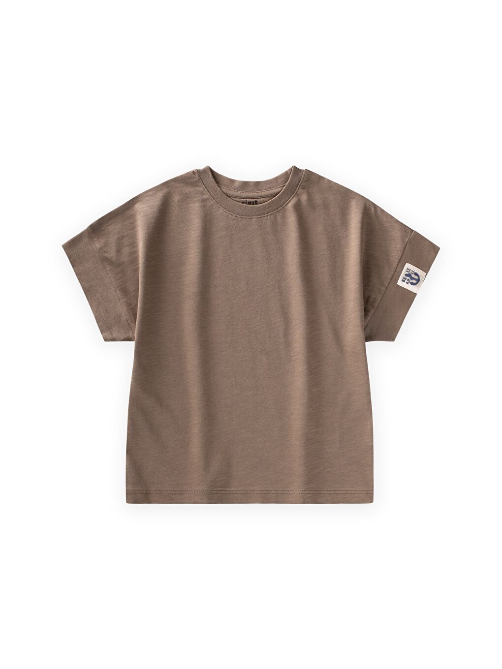 Bej T-Shirt 2-12 Yaş Vizon