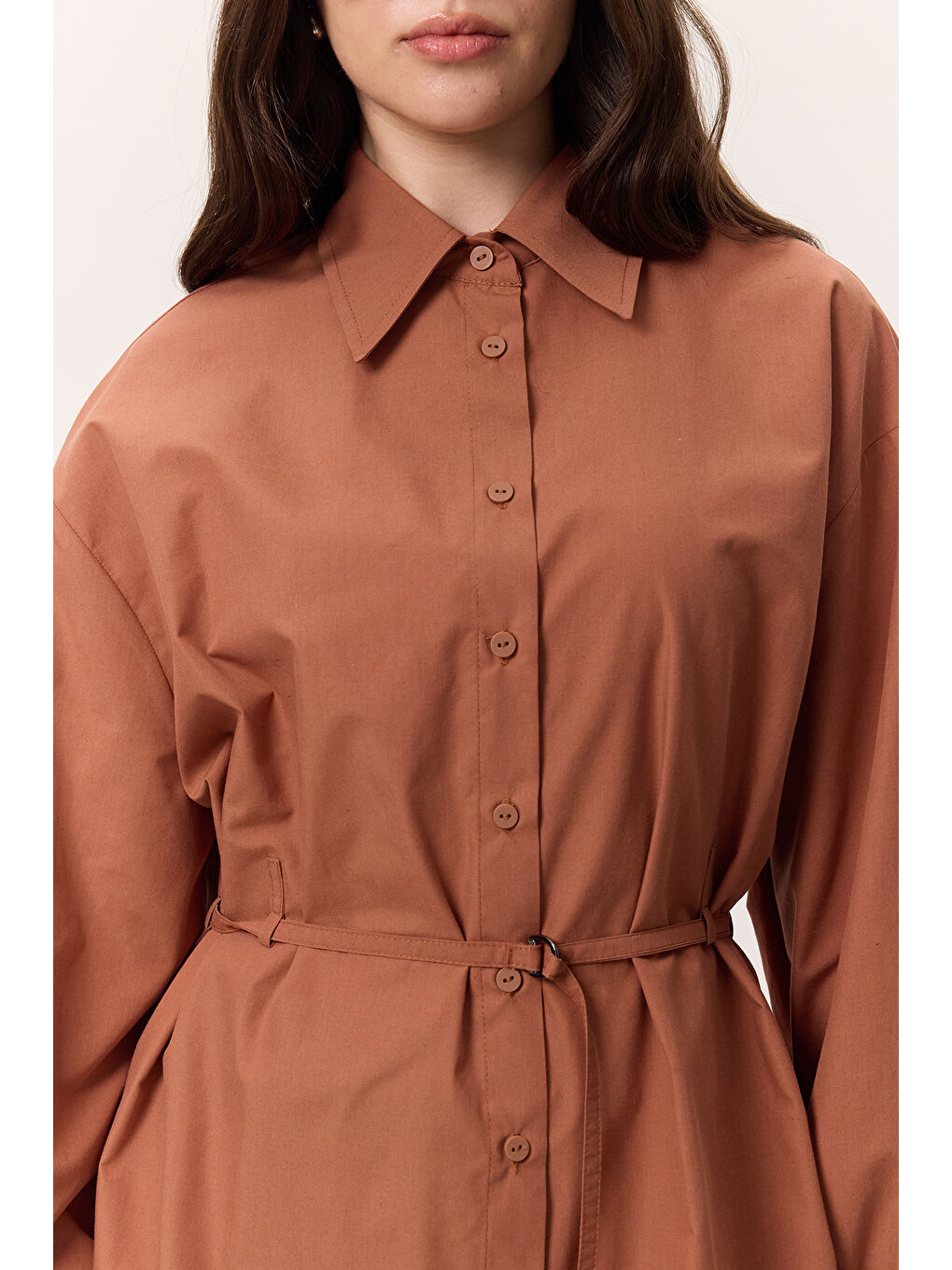 Kemer Detaylı Tunik Turuncu-4