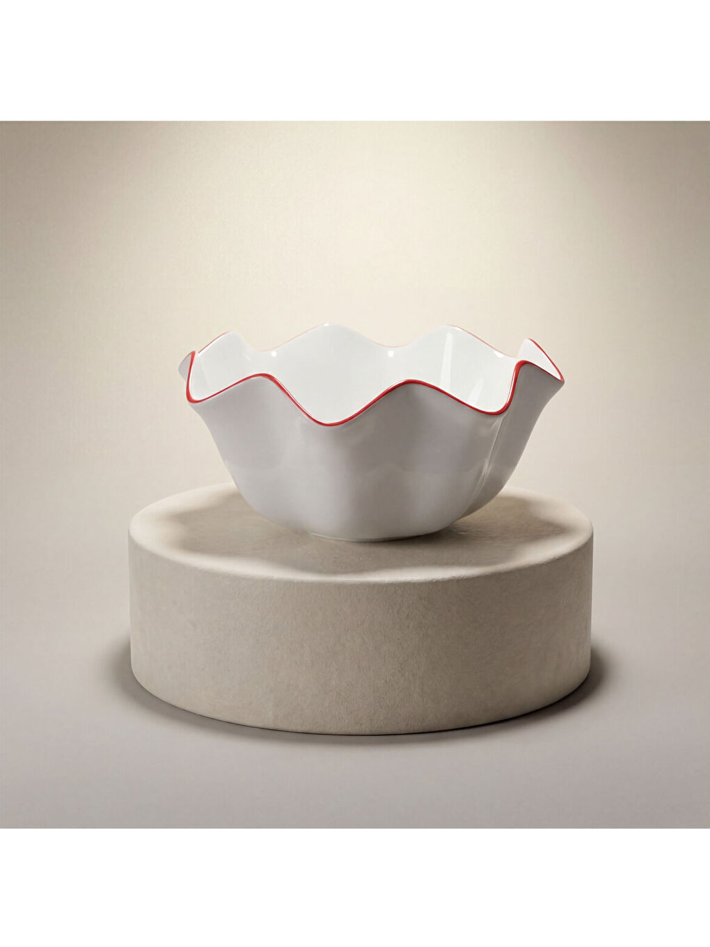 Ekru Rodos 23 Cm Salata Sunumluk Kase 30KMZ-1