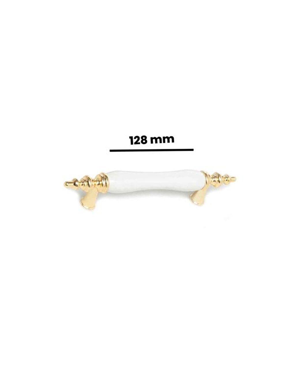 Bozburun 128 Kulp - Beyaz / Altın-5