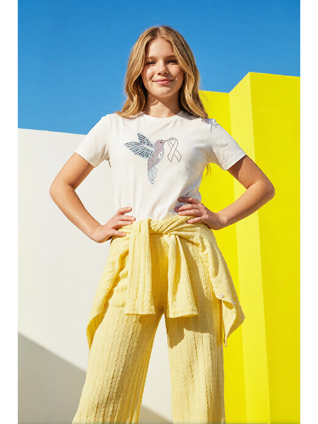 Sarı Kız Çocuk 3'lü Takım 10-17 Yaş 12543-1