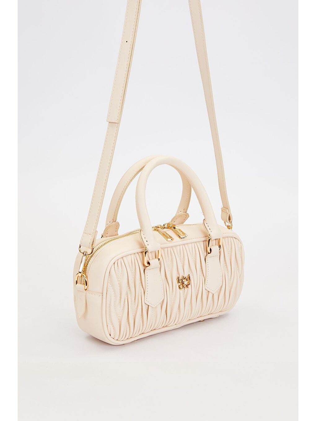 Ekru Krem Kadın El ve Omuz Çantası 930928-1