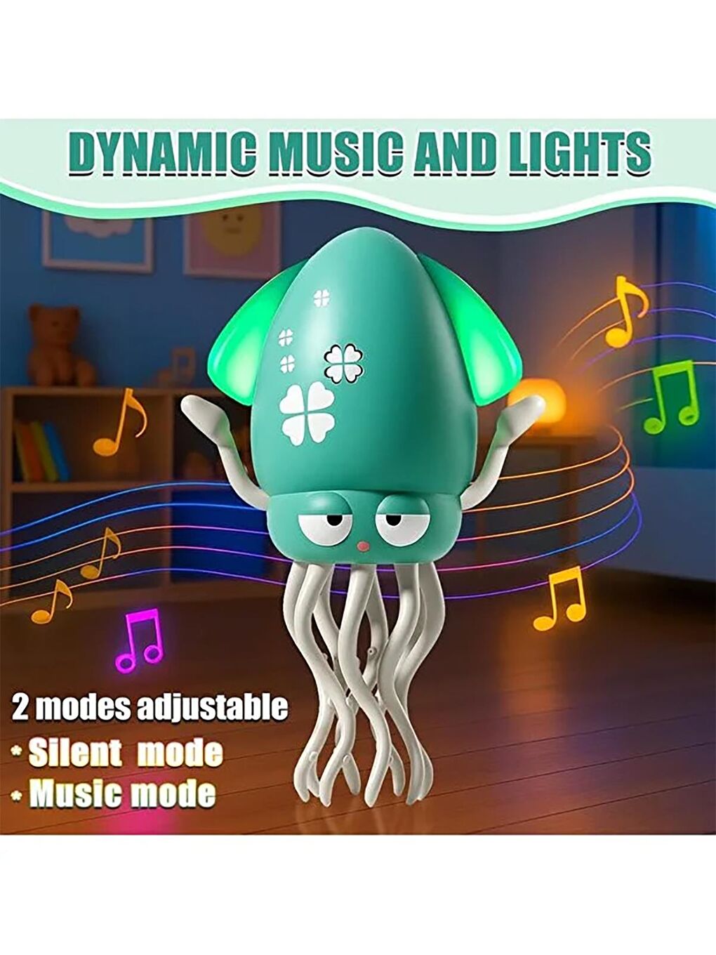 Seher Oyuncak Şarjlı Çok Fonksiyonlu Ahtapot - Yeşil-3