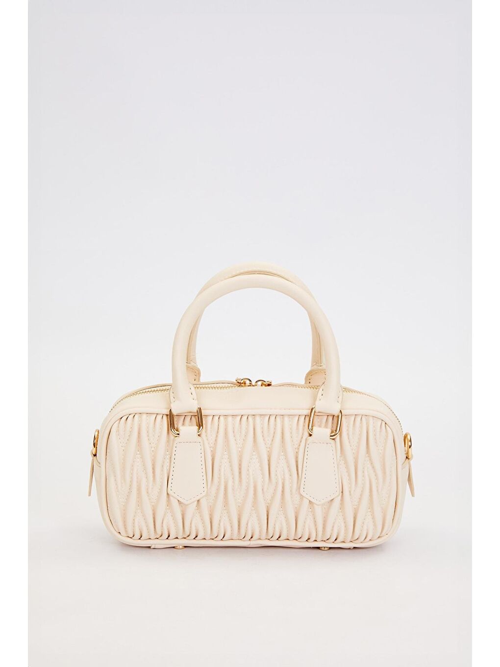Ekru Krem Kadın El ve Omuz Çantası 930928-3