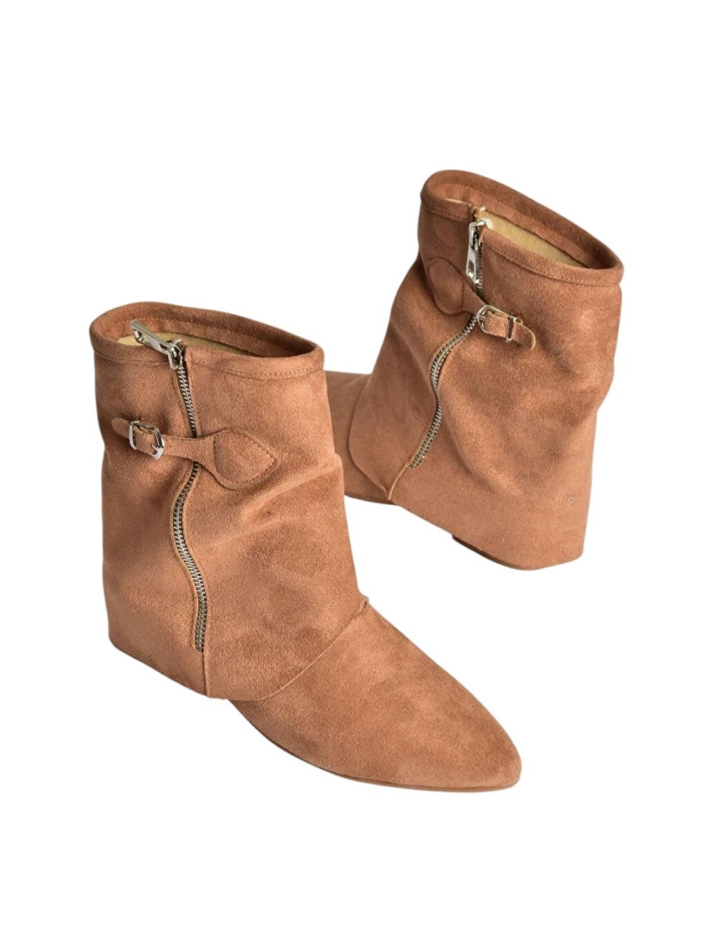Kahverengi Taba Kadın Bot V380518102-5