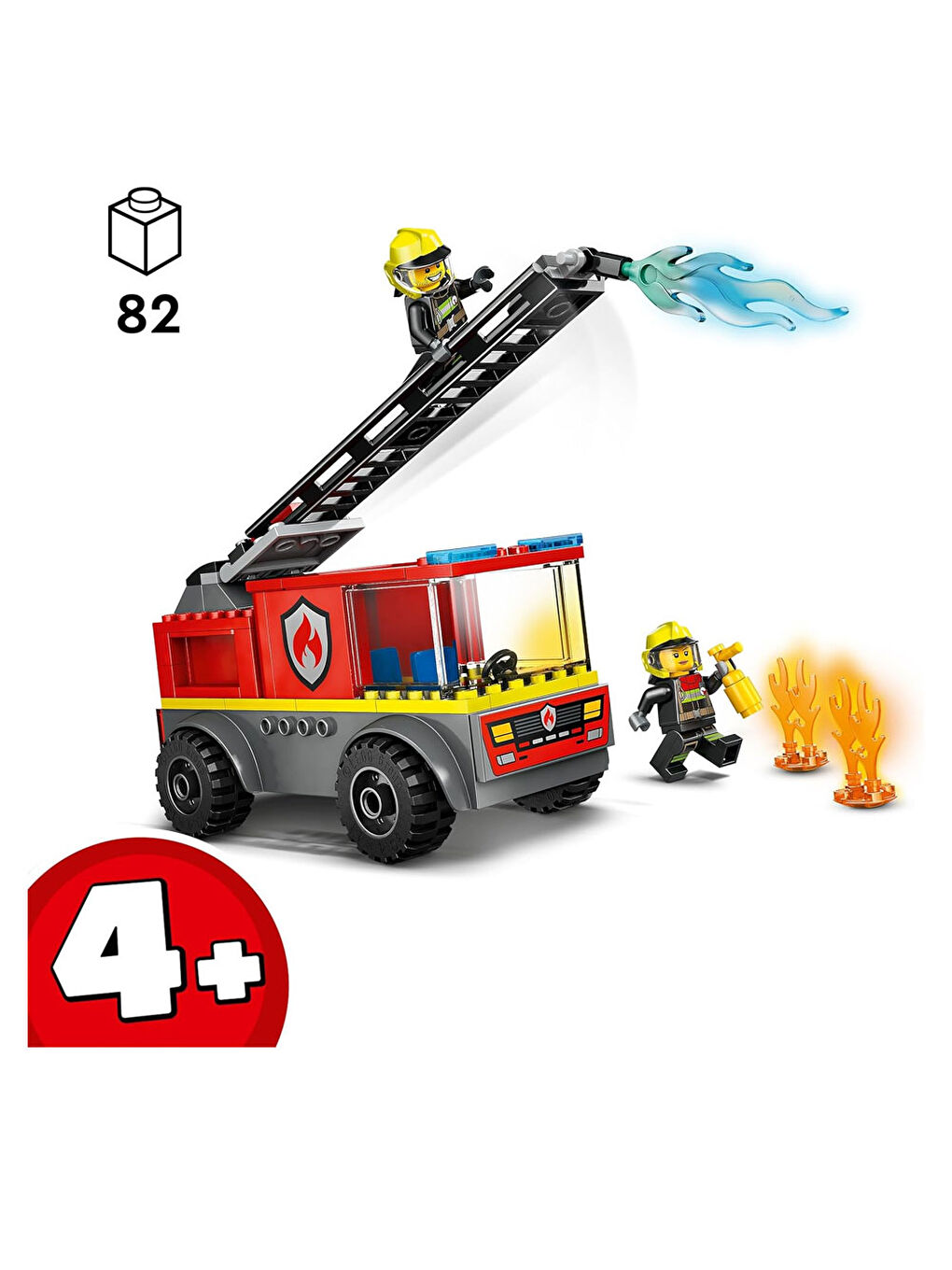 Lego City Merdivenli İtfaiye Kamyonu 60463 - 1