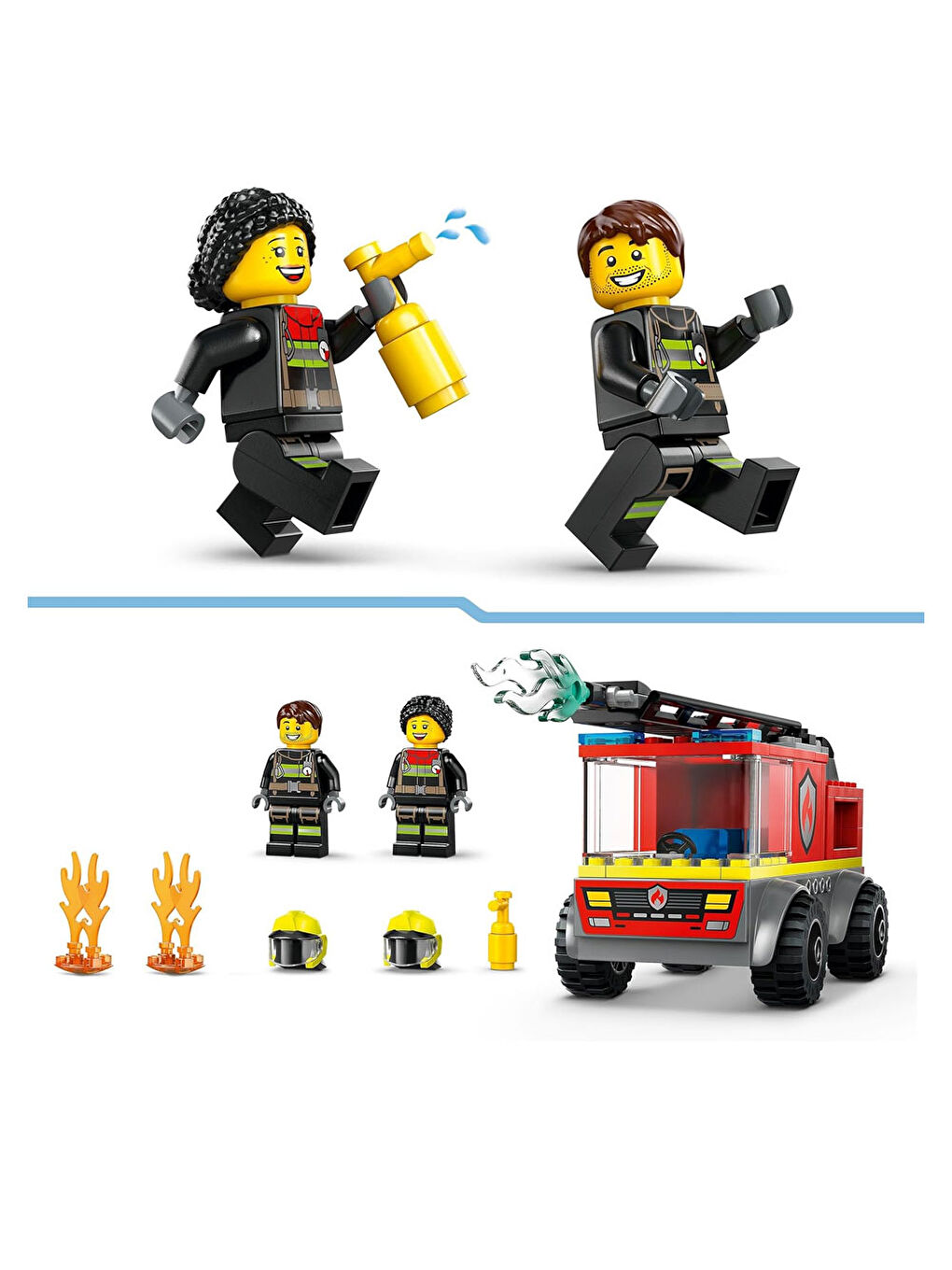 Lego City Merdivenli İtfaiye Kamyonu 60463 - 2