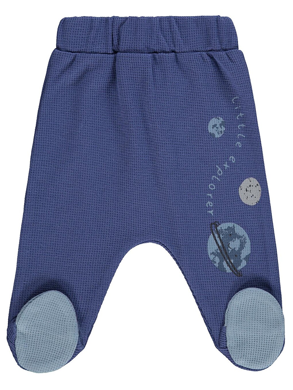 İndigo Baby Gezegenler Baskılı 1-9 Ay Tek Alt Bebe - Mavi