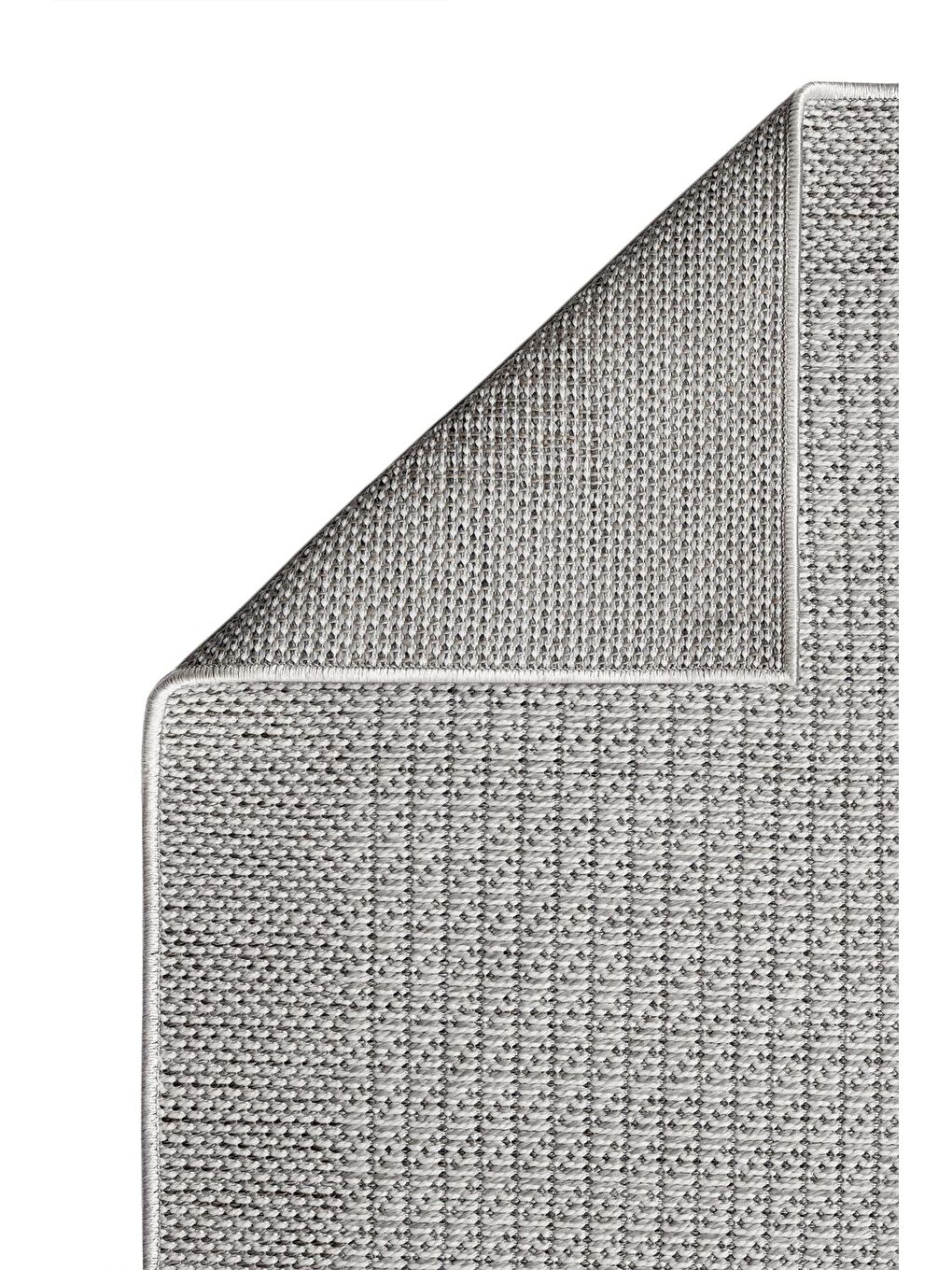 Ekru Sisalux 3093 Krem Jüt Tabanlı Modern Dokuma Kilim Sisal Hasır Halı-80x300 cm-2