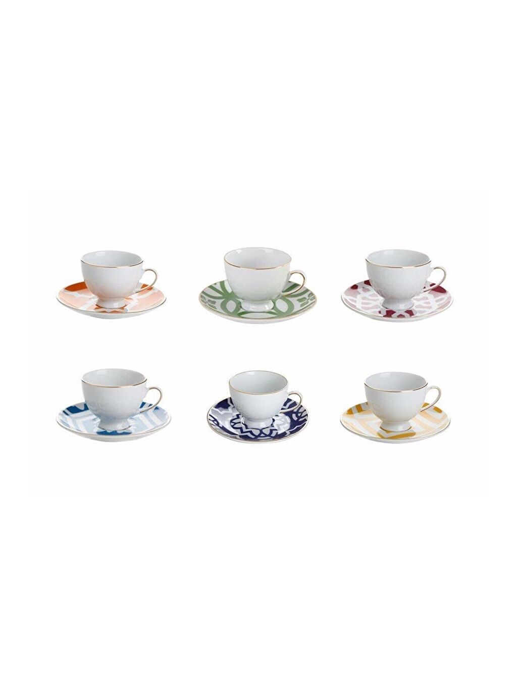 Yeşil Morocco Kahve ve Çay Bardak Takımı 6 Kişilik-1