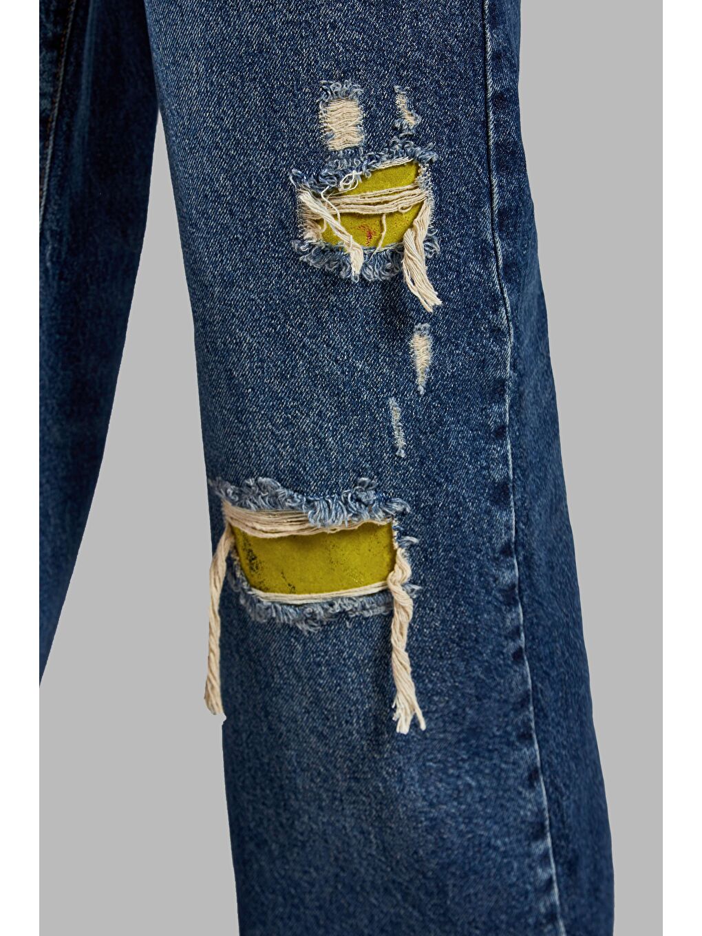 Mavi Kadın Jean Rengi 10W48 Tailored Relax Fit Etnik Desenli Denim-2