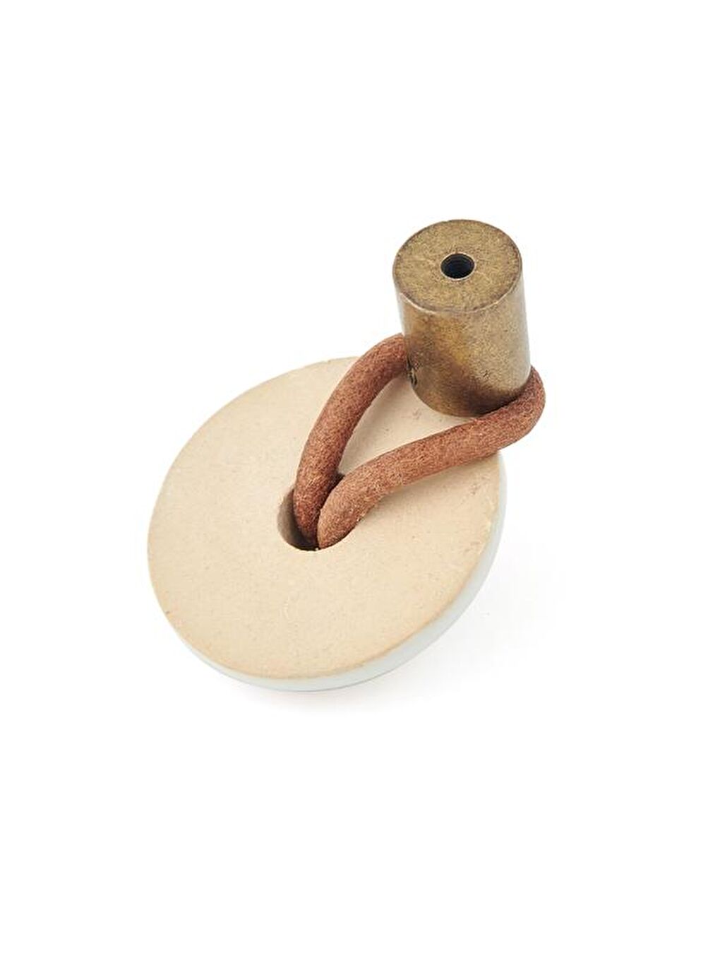 Bohem Sarkaç Düğme Kulp - Beyaz / Antik-3