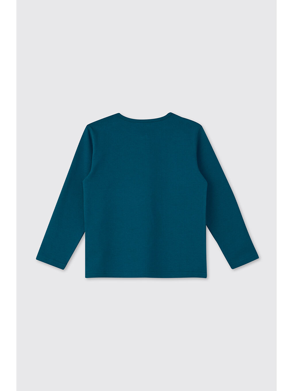 Erkek Çocuk Yakası Düğmeli Petrol Tişört-1