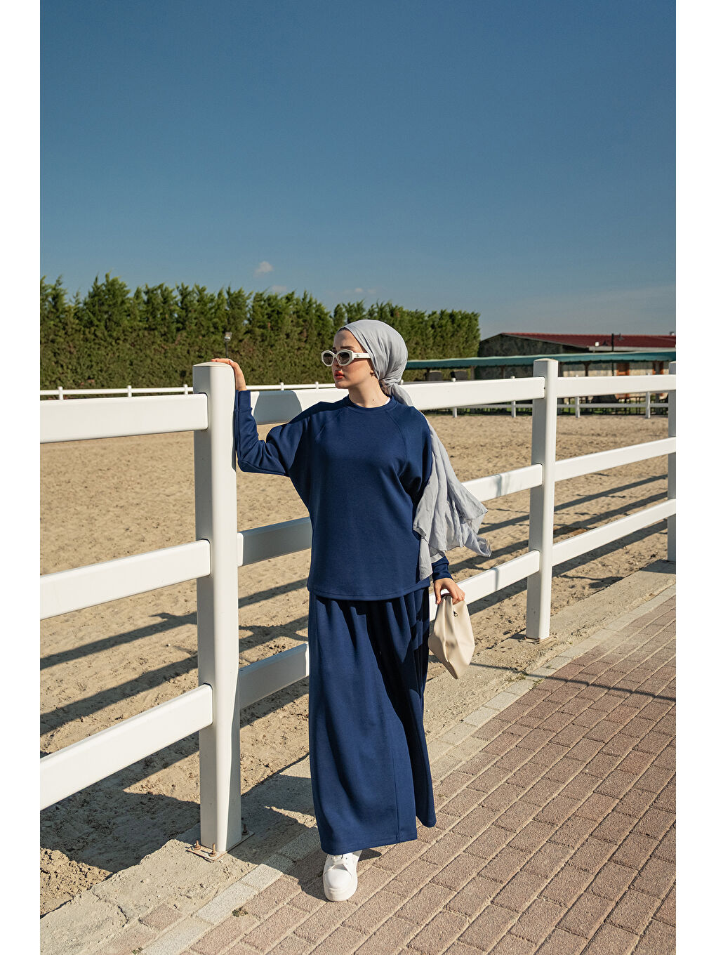 Kadın Yarasa Kol İkili Takım Lacivert-1