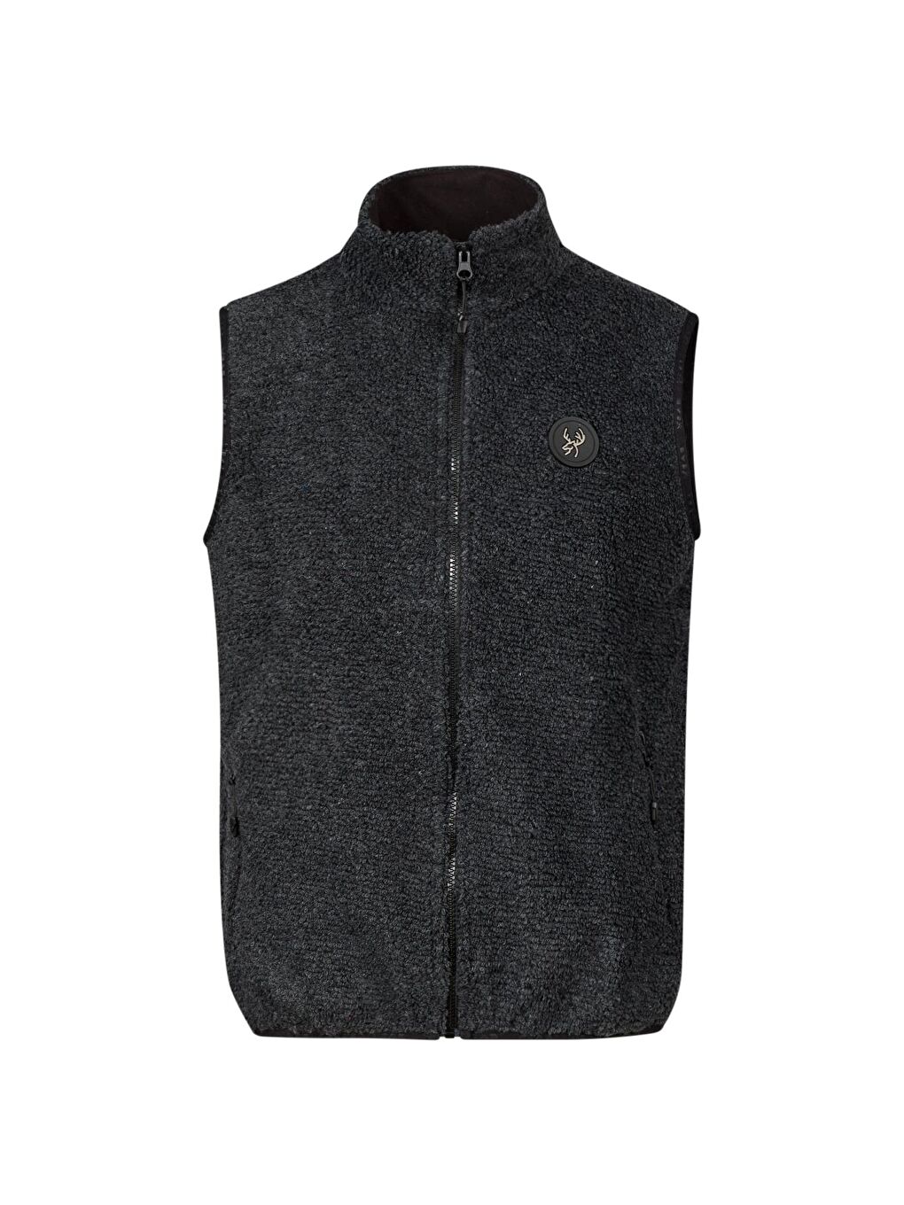 Riley Erkek Yelek Havlu Merino Siyah