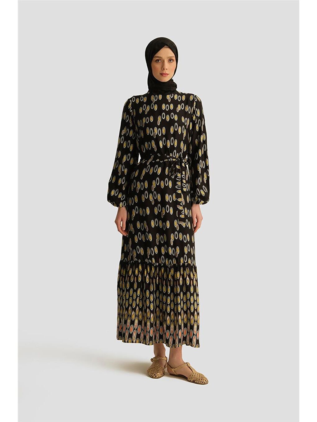 Trend Elbise 25Yt928 Siyah