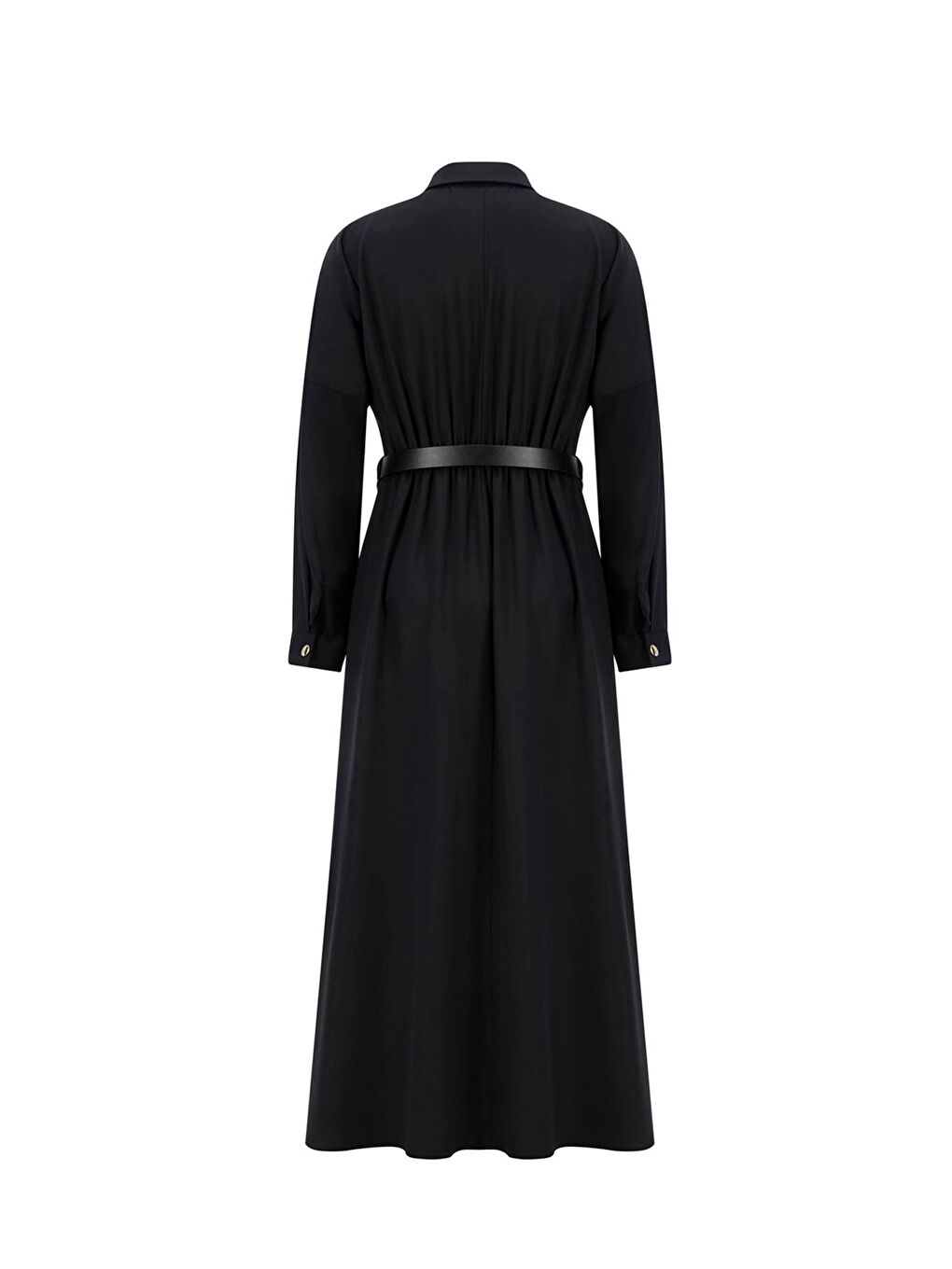 Lyocell Elbise 25Yd4236 Siyah-6