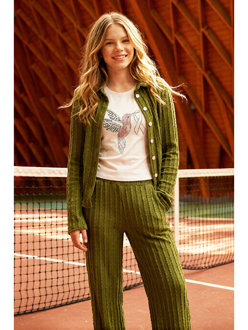 Yeşil Kız Çocuk 3'lü Takım 10-17 Yaş 12543