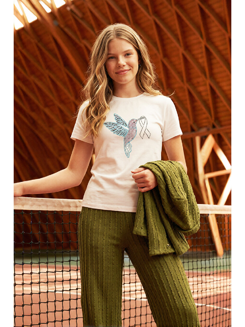 Yeşil Kız Çocuk 3'lü Takım 10-17 Yaş 12543-1