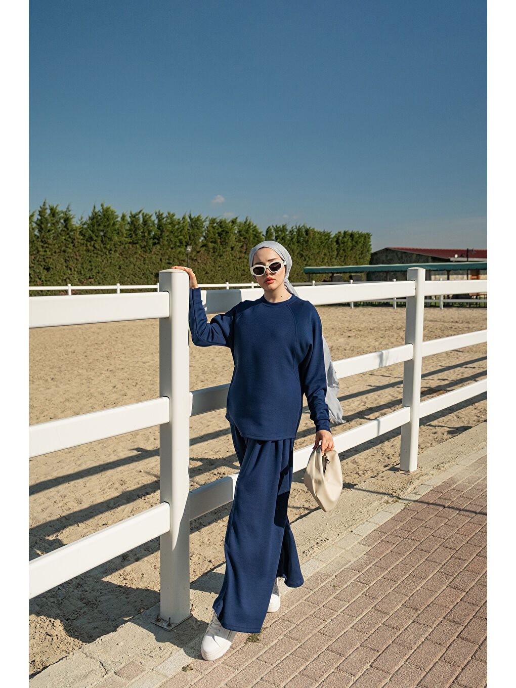 Kadın Yarasa Kol İkili Takım Lacivert-2