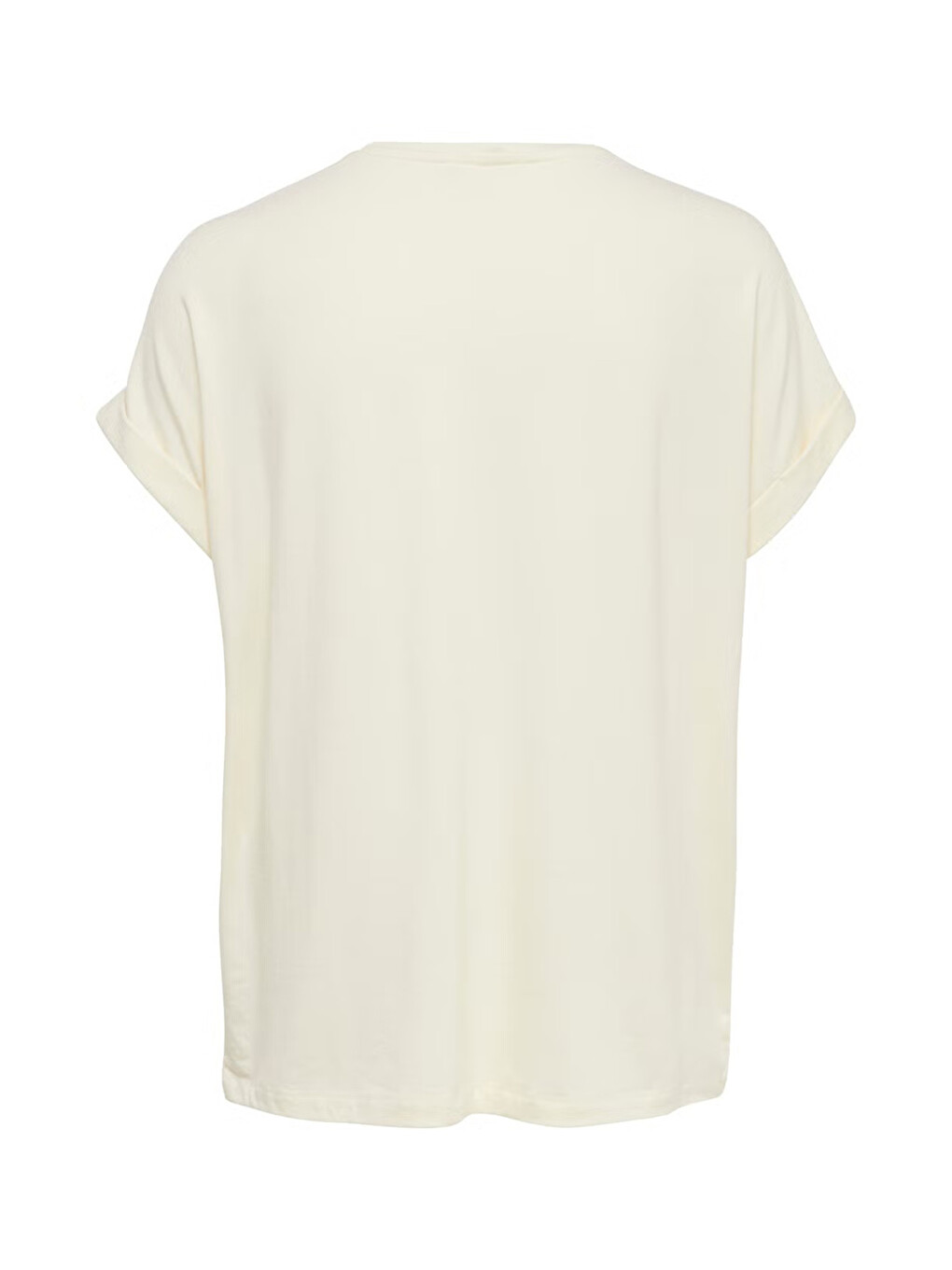 Ekru Regular Fit Bisiklet Yaka Onlmoster Kadın T Shirt 15106662-3
