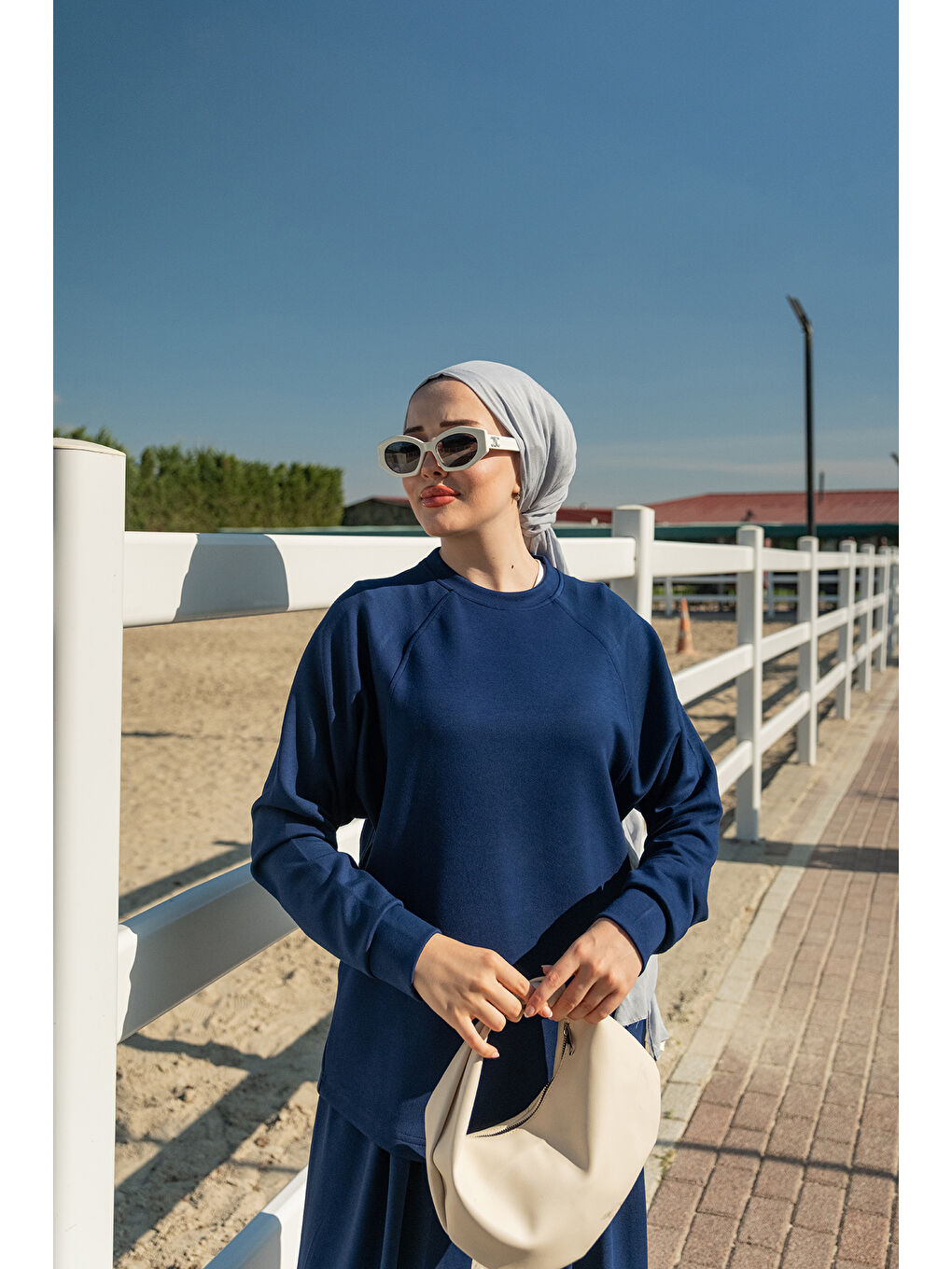 Kadın Yarasa Kol İkili Takım Lacivert-4