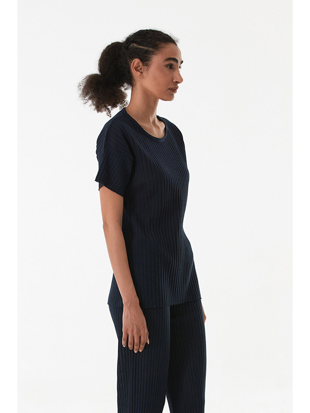 Lacivert Fitilli Beli Lastikli Kaşkorse Takım-4