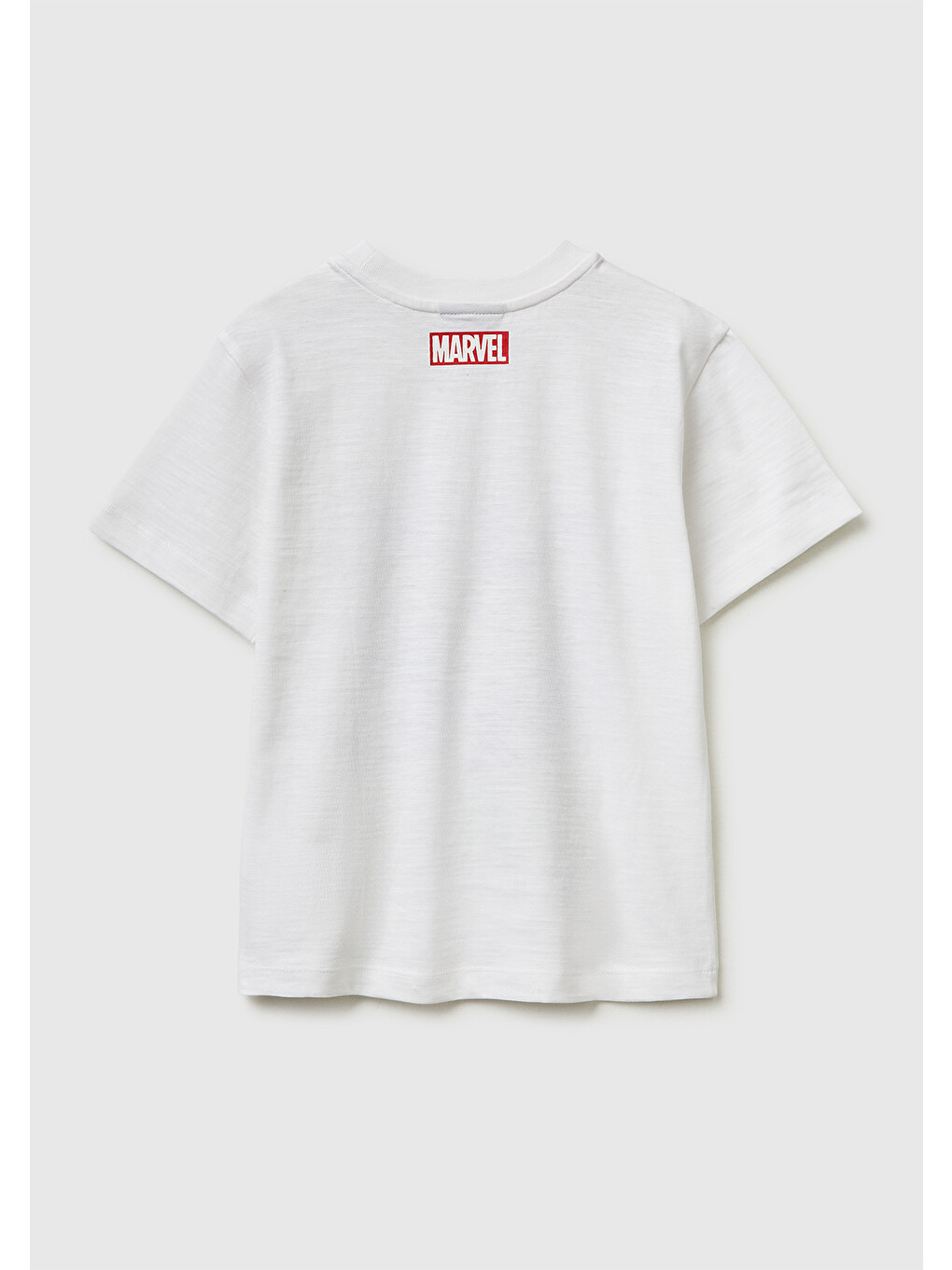 Erkek Çocuk Beyaz Hulk Baskılı Bisiklet Yaka T-Shirt-1