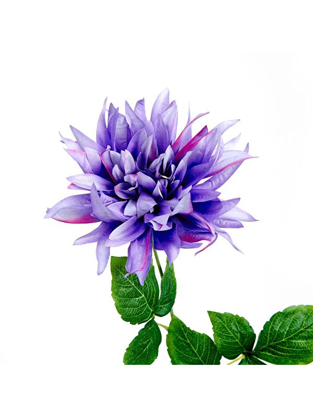 Dekoratif Dahlia Mor Yapay Çiçek - 64 cm-2