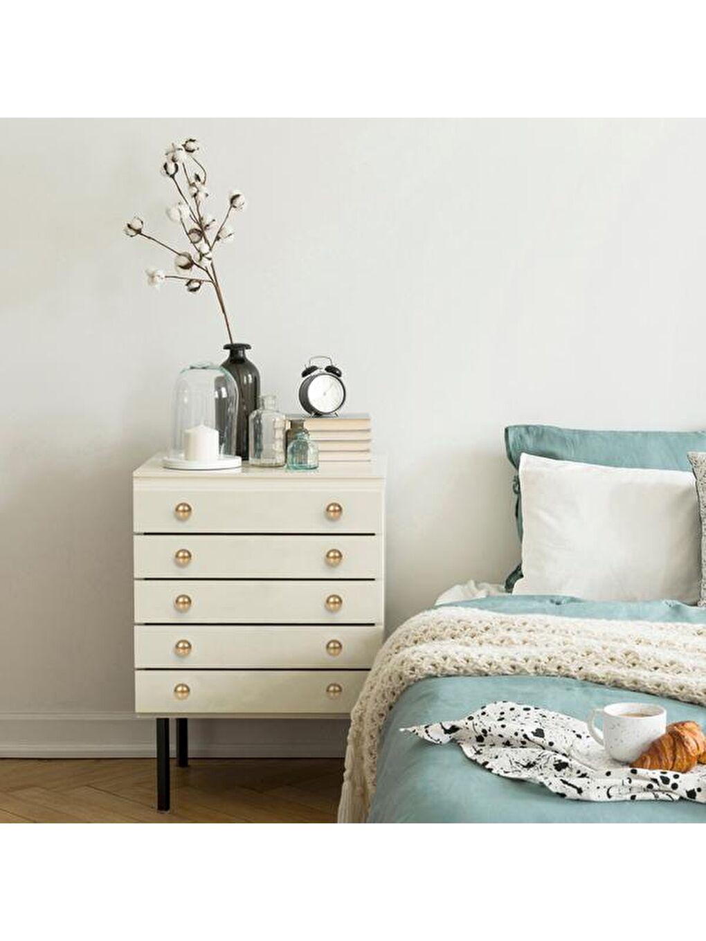 Kahverengi Antalya Düğme Kulp - Antik-2