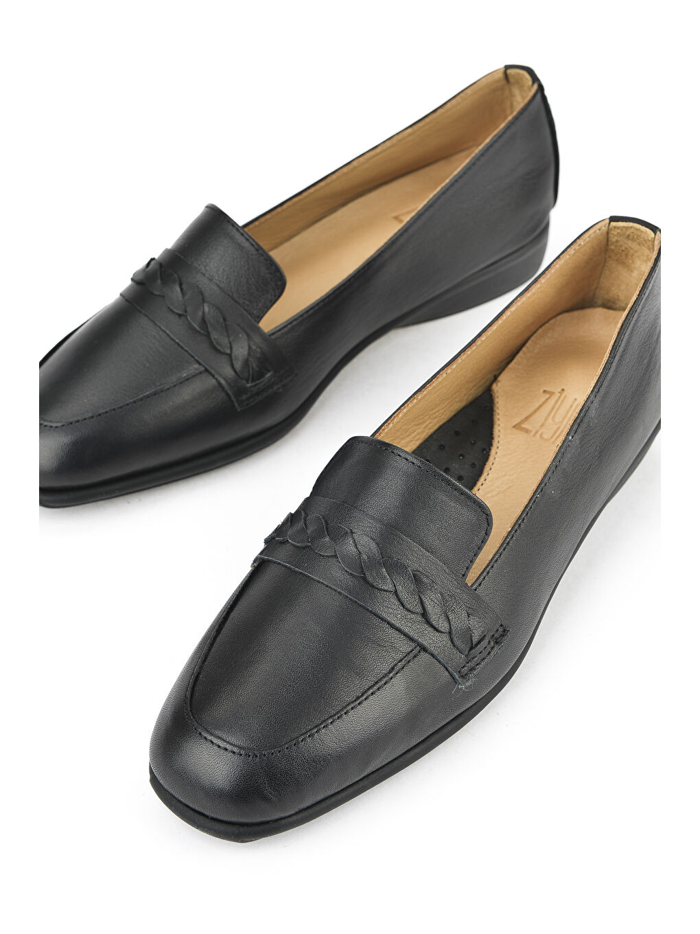 Kadın Hakiki Deri Konfor Ayakkabı 1511050Z2599 Siyah-5