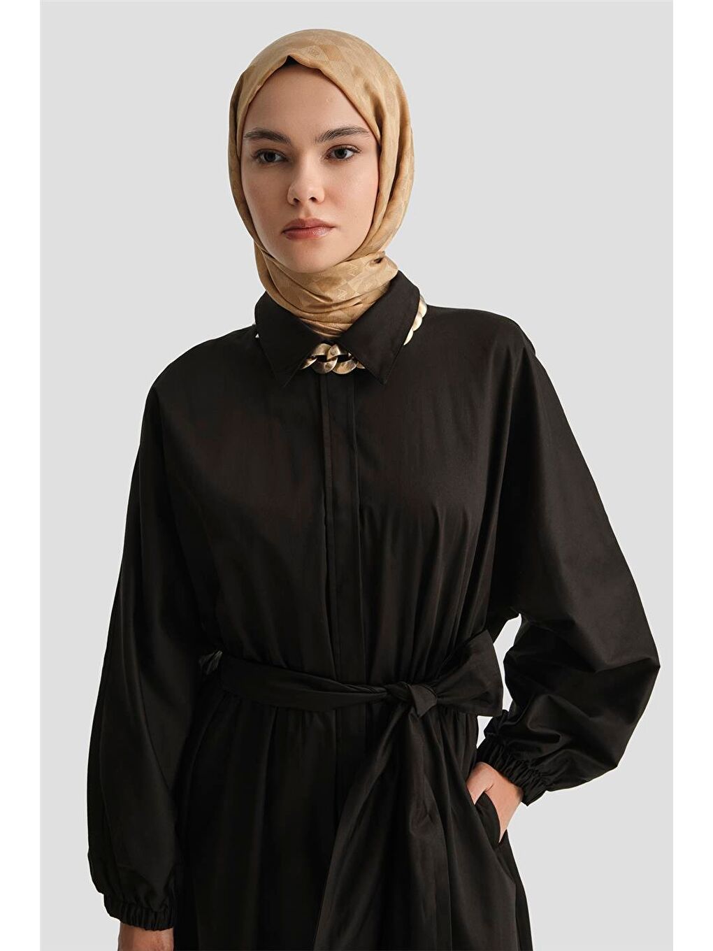 Gömlek Elbise 25Yd9025-1 Siyah-1