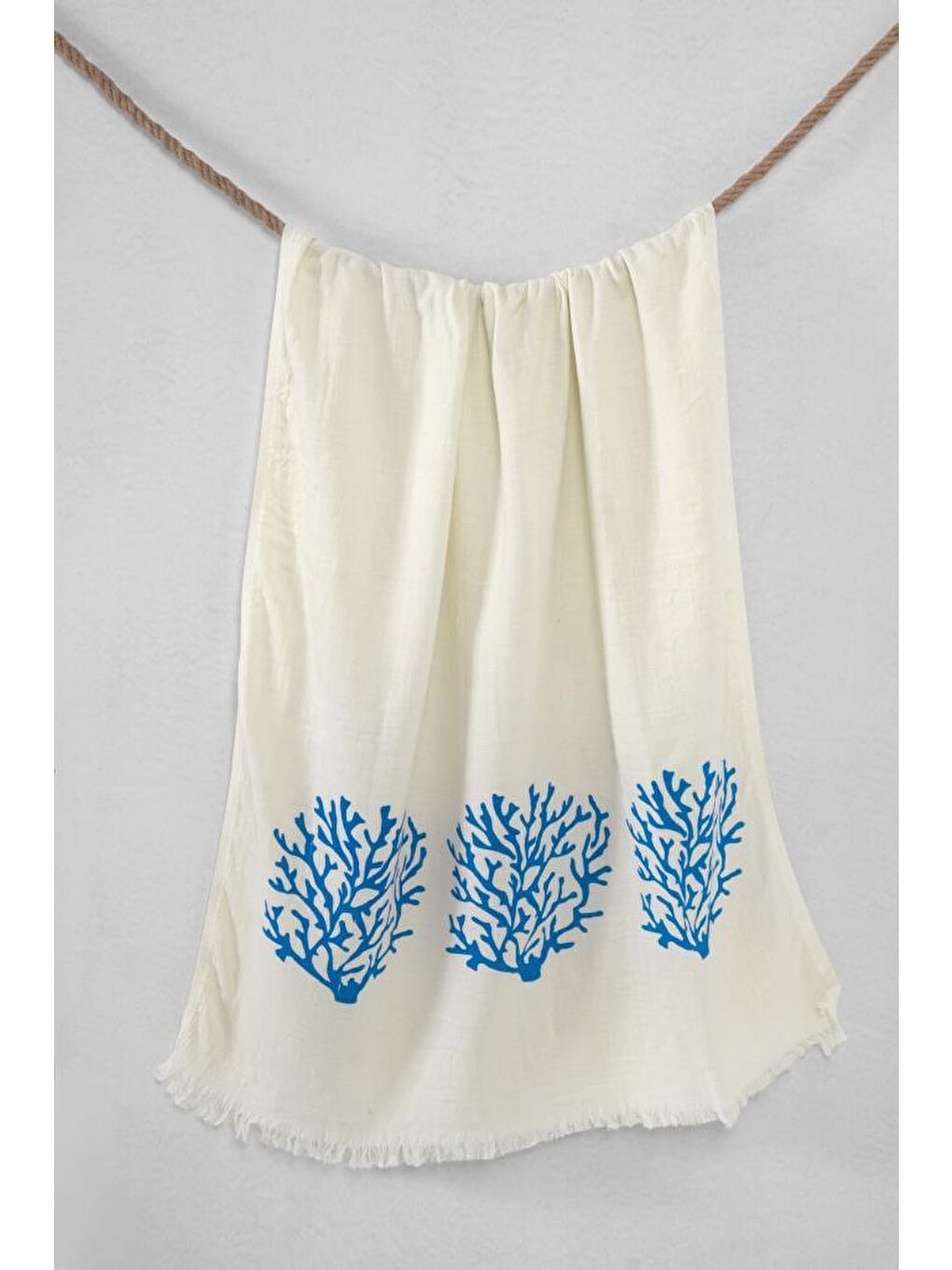 Turkuaz Müslin Peştemal 2 Katlı Organik Havlu