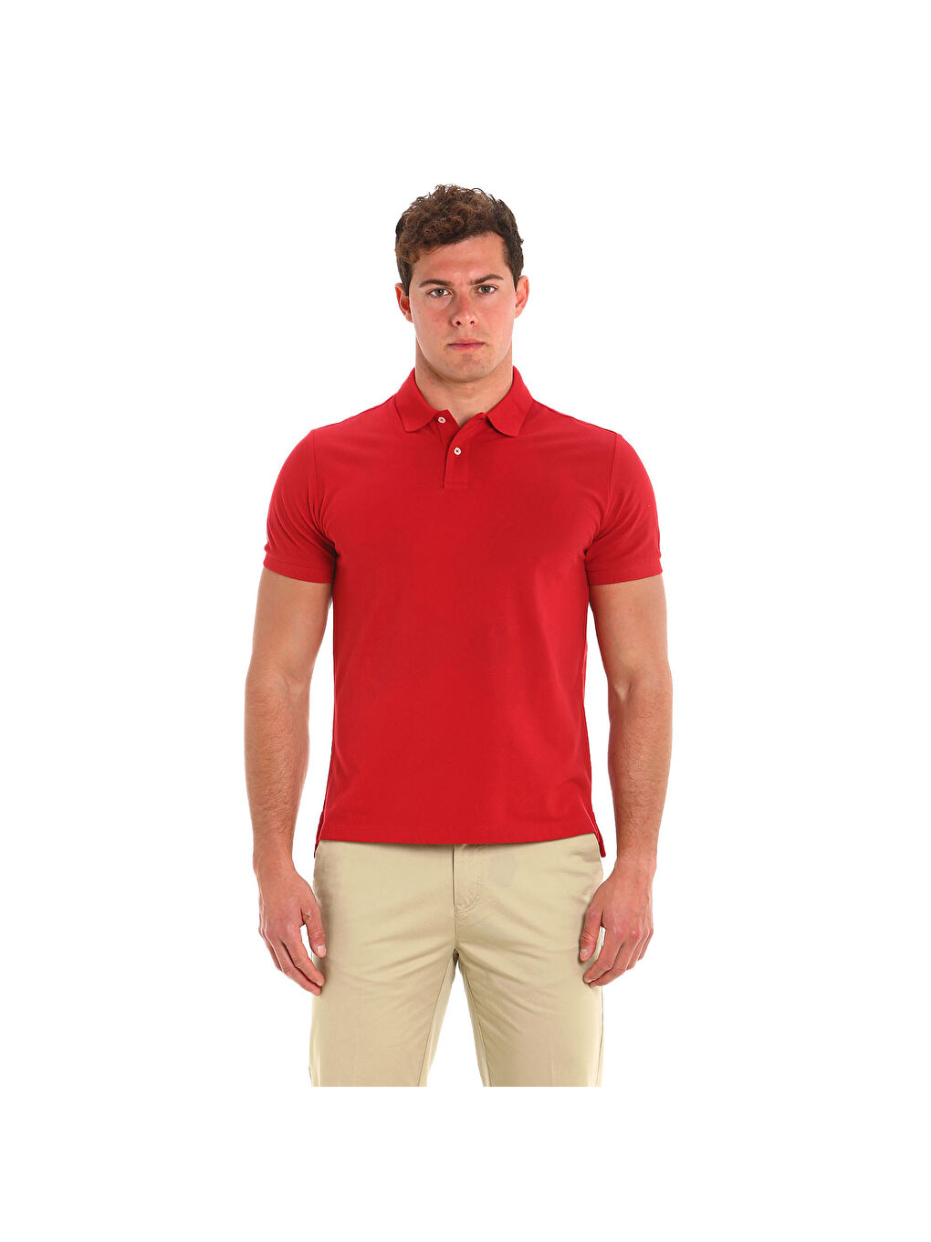 Deck Polo Erkek Kırmızı Polo Tişört
