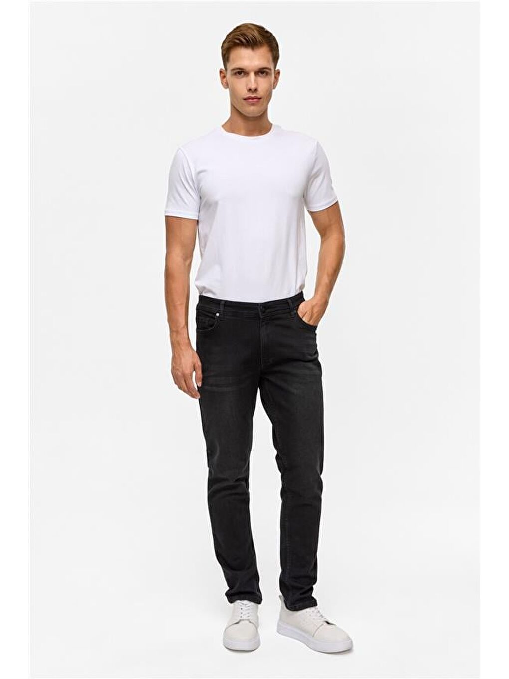 Siyah Slim Denim Pantolon