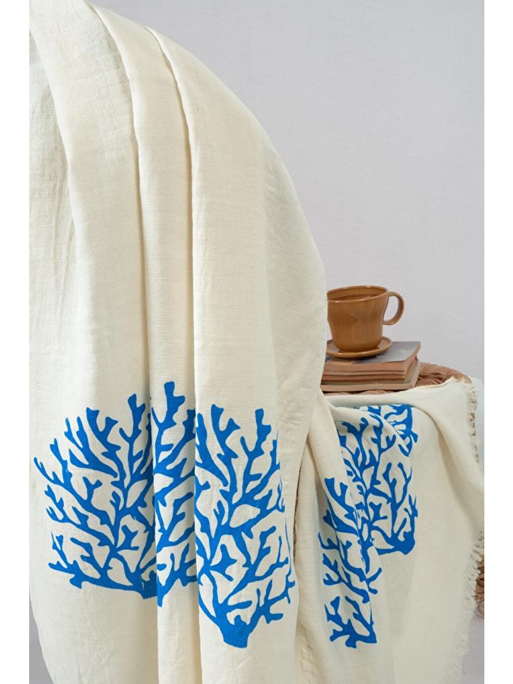 Turkuaz Müslin Peştemal 2 Katlı Organik Havlu-1