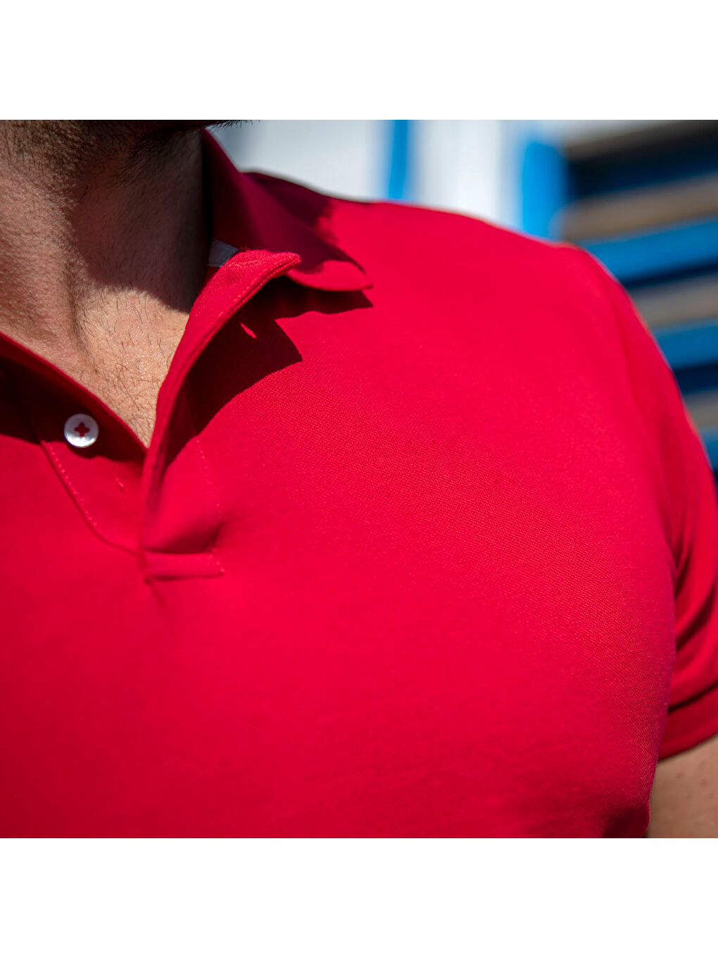 Deck Polo Erkek Kırmızı Polo Tişört-2