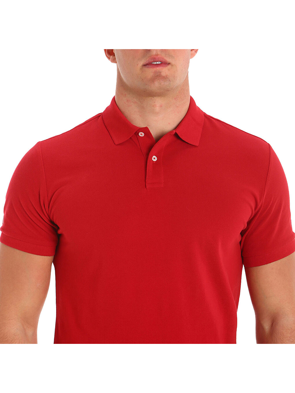 Deck Polo Erkek Kırmızı Polo Tişört-4