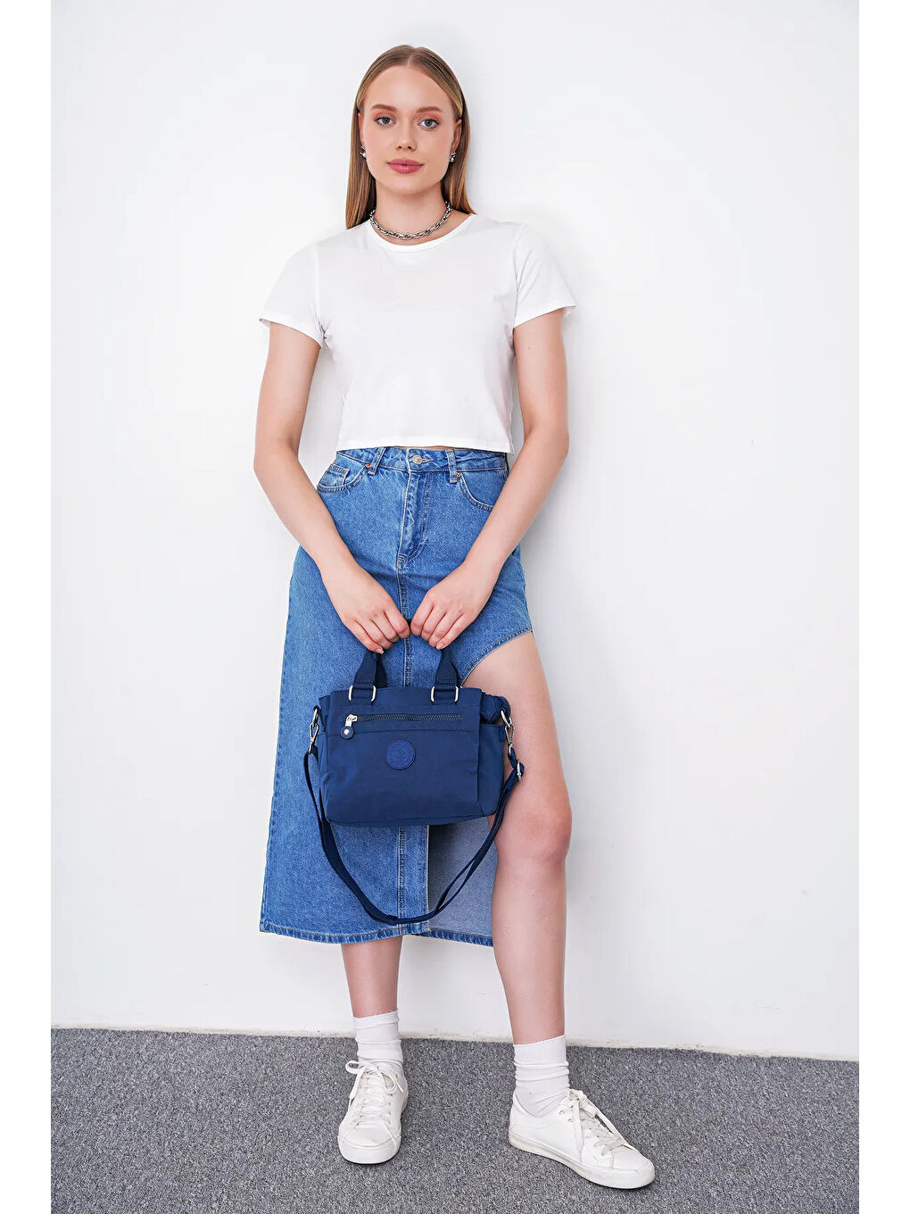 Lacivert Kadın Omuz Çantası BHPC6007-3