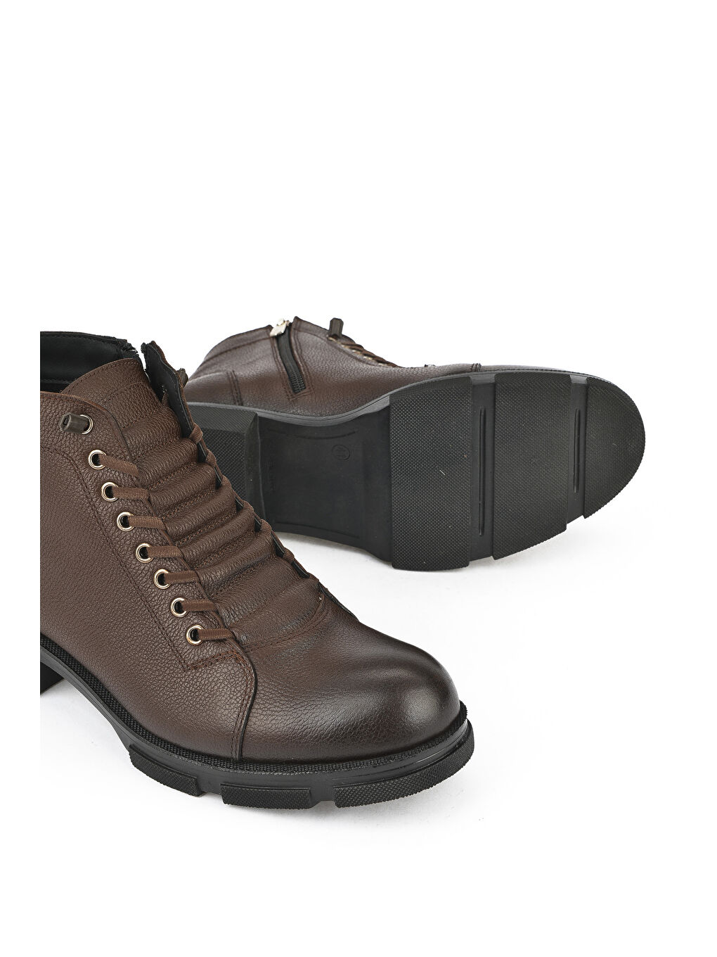 Kahverengi Erkek Hakiki Deri Bot 153999Z0012 Kahve-3